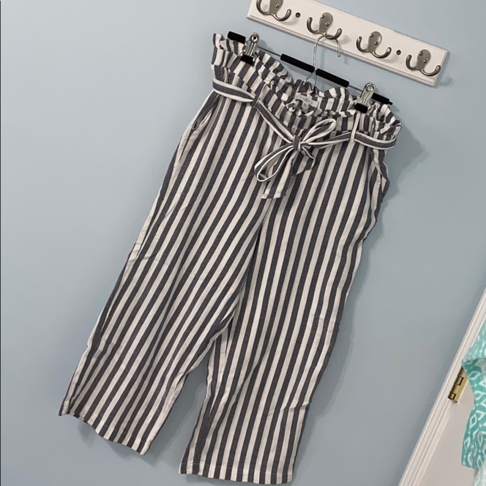 Stripped cotton pants